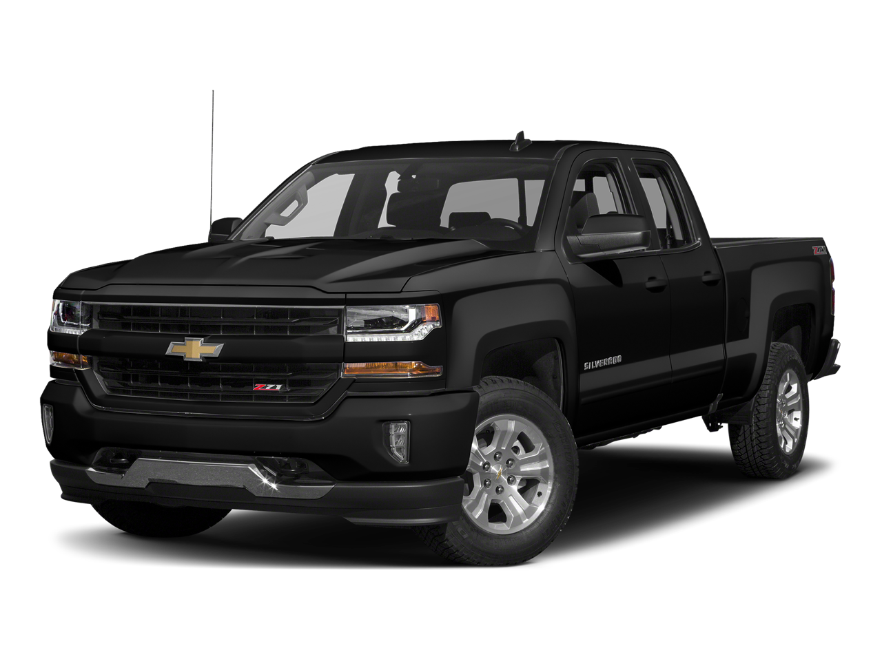2017 Chevrolet Silverado 1500 LT in Deep Ocean Blue Metallic — front three-quarter view