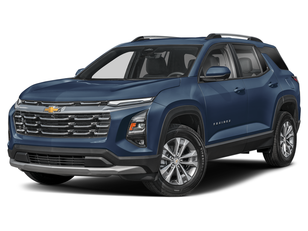 2026 Chevrolet Equinox LT in Mosaic Black Metallic — front three-quarter view